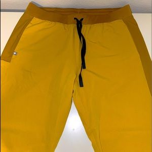 Gold figs scrub pants